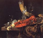 Willem Kalf Still Life with the Drinking-Horn of the Saint Sebastian Archers-Guild,Lobster and Glasses USA oil painting reproduction